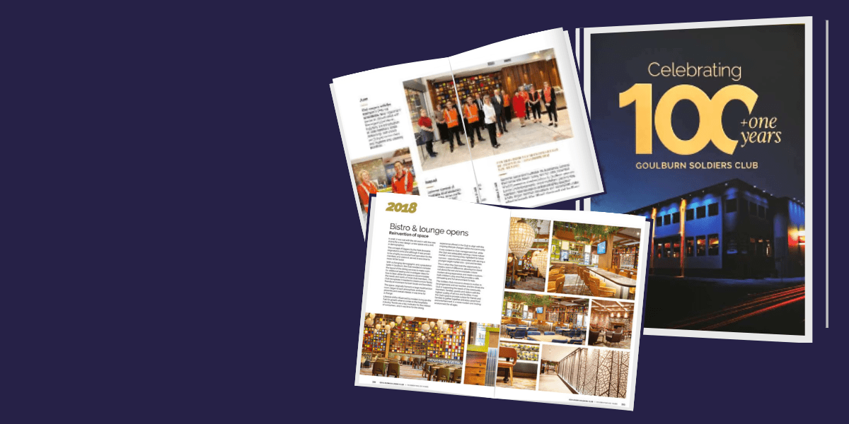Tablet screens showing pages of Services Guide document