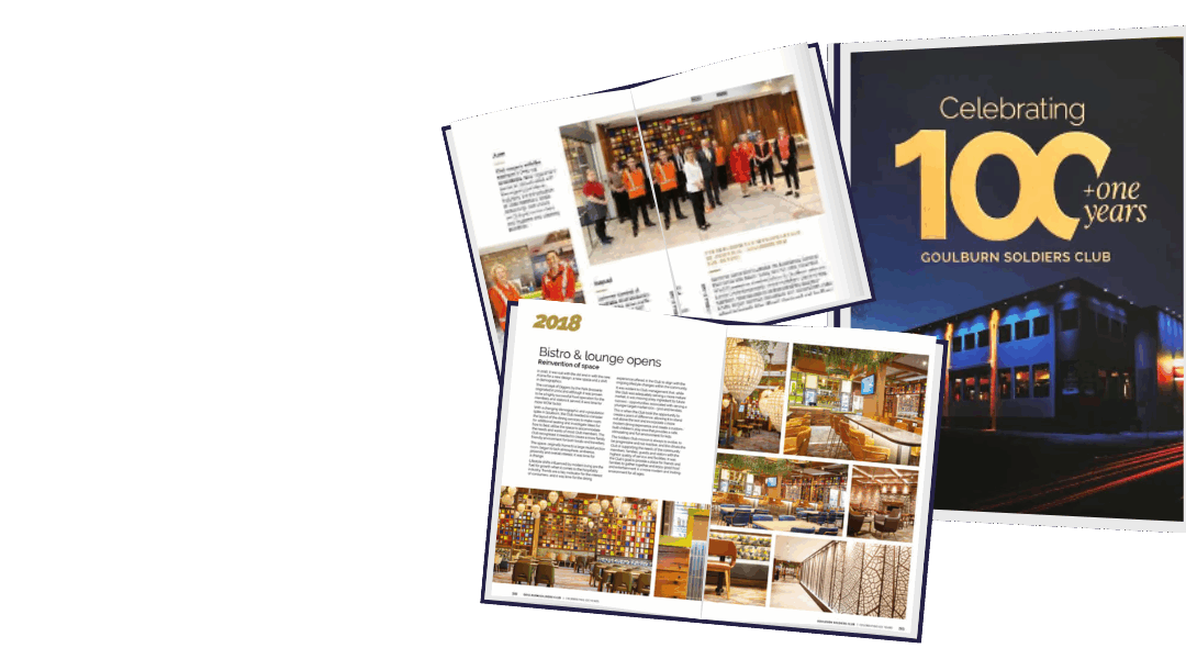 Commemorative Book: Goulburn Soldiers Club 101 Years